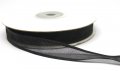 Organza With Satin Edge - Black