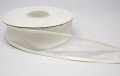 Organza With Satin Edge (1) - White