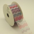 Organza With Printed Wave Ribbon - 8259M6-C