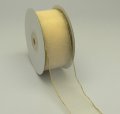 Organza With Metallic Edge Ribbon - 8326 - Ivory