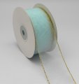 Organza With Metallic Edge Ribbon - 8326 - Lt Blue