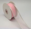 Organza With Metallic Edge Ribbon - 8349 - Lt Pink/s