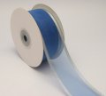 Organza With Metallic Edge Ribbon - 8349 - Blue/s