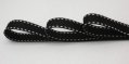 Grosgrain With Stitch Ribbon - 1/2 Black