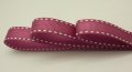 Grosgrain With Stitch Ribbon - 1/2 Rose Pink