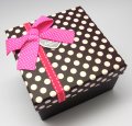 Gift Box 3 in 1 - Square  (Pink Polka)