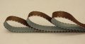 Double Face 2 Colour Satin Ribbon (3/8) - Brown / Silver