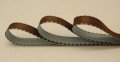 Double Face 2 Colour Satin Ribbon (3/8) - Brown / Silver