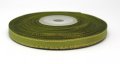Double Face Satin With Metallic Edge (1/4) - Olive