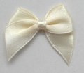 Satin Ribbon Bow  (55) - Ivory