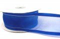 Organza With Satin Metallic Edge (1.5) - Royal Blue